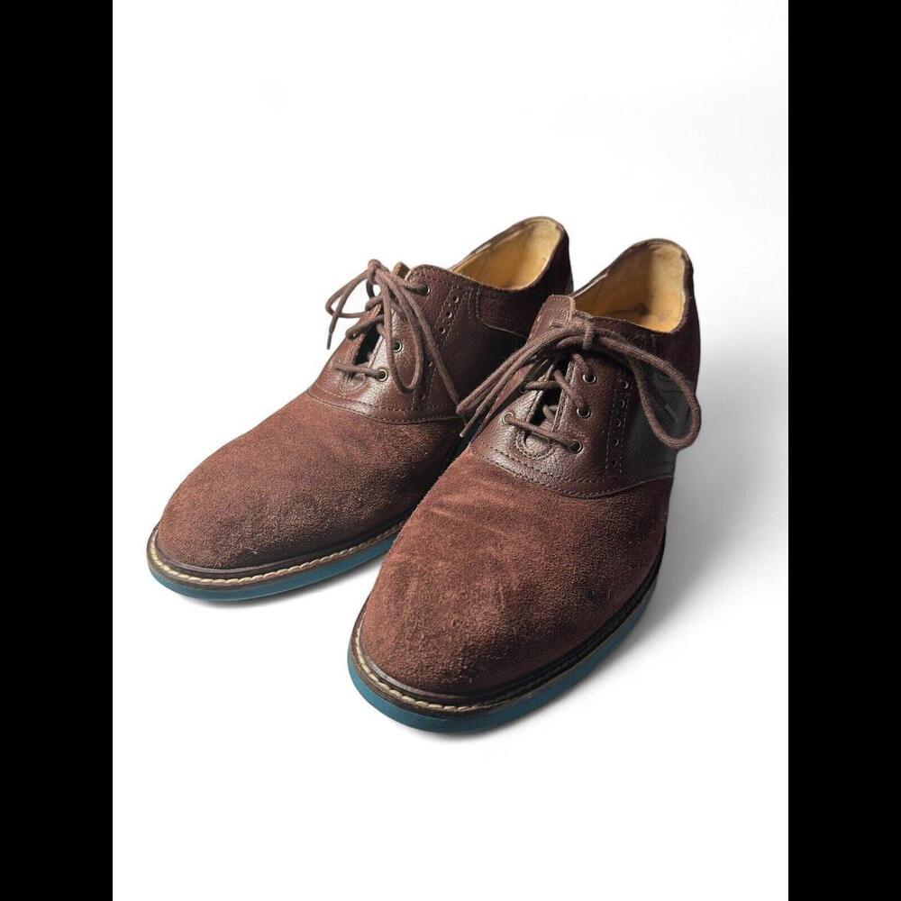 Cole Haan Saddle Oxfords Men's Size 9 1/2 Brown Suede